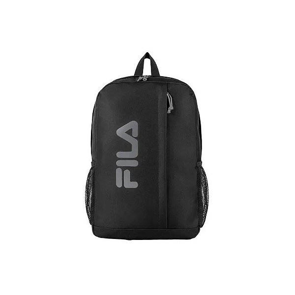 Mochila Unissex Moda Básica Letra Preta