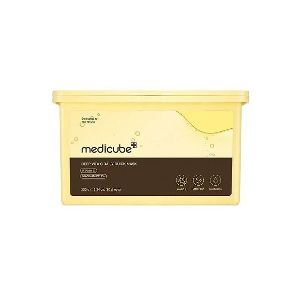 Máscara Facial Medicube Deep Vita C Daily Quick Mask - 30 Unidades (Frasco Danificado)