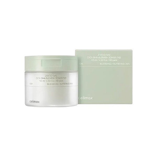 Almofada Facial Celimax Ji Woo Gae Cica Bha Blemish - 60 Unidades