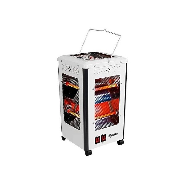 Aquecedor Elétrico de Quartzo Krab KBEC2000 2200 W 220 V - Branco