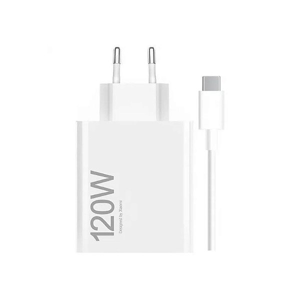 Carregador Xiaomi 120W com Cabo Combo White USB-A MDY-14-EE BHR9462EU