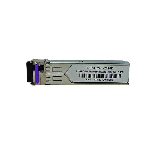 F. M SFP 1.25G 120KM Bidi LC DDM TX1490-RX1550NM 4524L-R120D