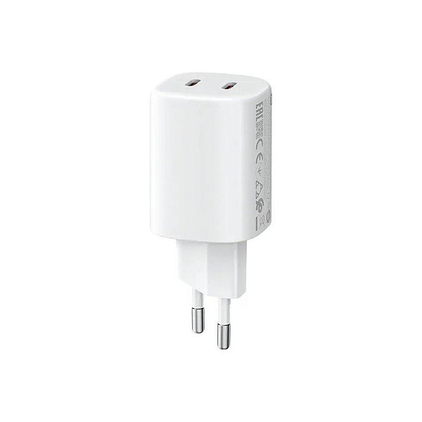 Carregador MDY-19-Eg 45W Duplo USB-C Nano Turbo Branco