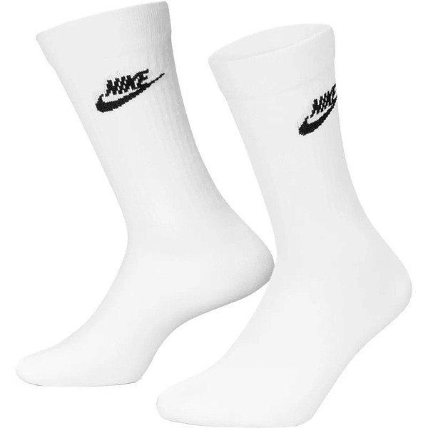 Meias Nike Everyday Essential Crew Socks DX5025-100 (3 Pares)