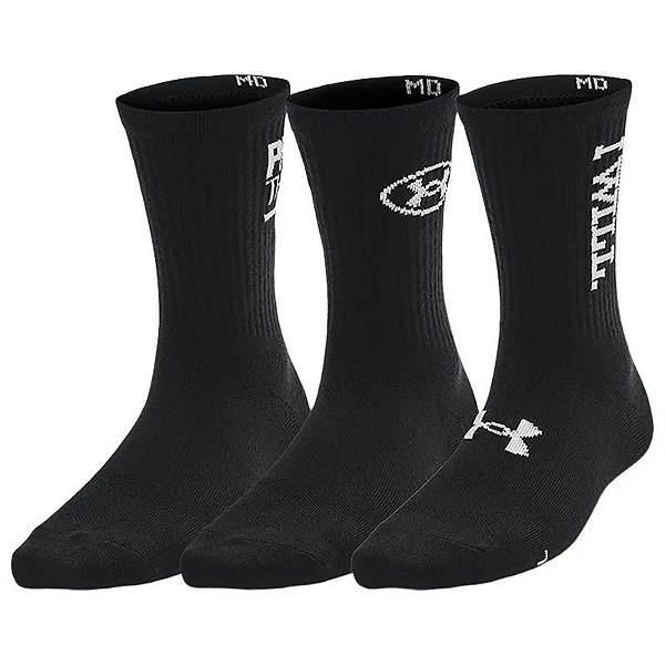 3 Pares de Meias Under Armour 1382942-001
