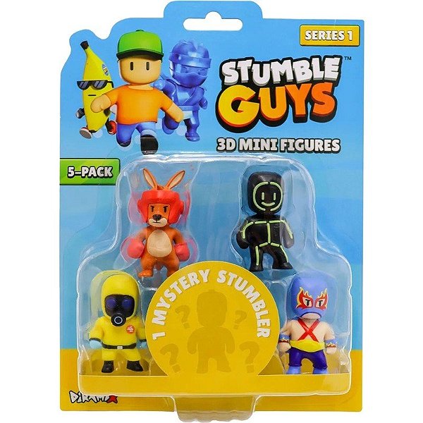 Bonecos Stumble Guys 3D Mini Figuras S1 Diramix Arte.4 - 0428 (5 Unidades)