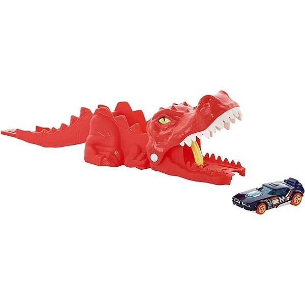 Hot Wheels City Lançador de Dinossauros Mattel - GVF42
