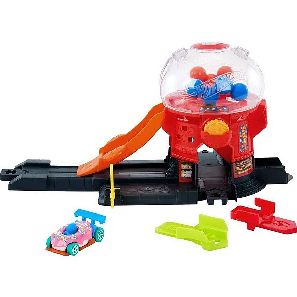 Brinquedo Cofre Hot Wheels Downtown Candy Shop Mattel - JBM62 Desenvolvimento Infantil E Criatividade