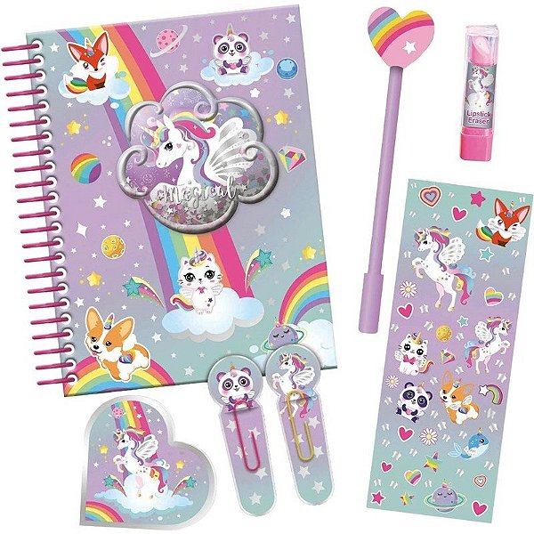 Caderno de Anotações Estiloso Brilha no Escuro Hot Focus - 252GD