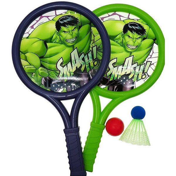 Kit de Raquetas Marvel Avengers Hulk Boom Ball Ja-Ru - 6826 B