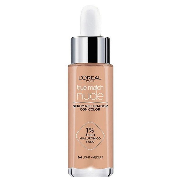 Base Líquida L'Oréal True Match Nude 3-4 Light Medium - 30mL