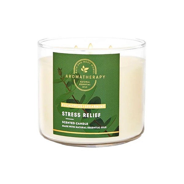 Vela Aromática Bath & Body Works Eucalipto Hortelã Alívio do Estresse 411G