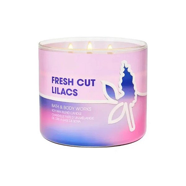 Vela Aromática Bath & Body Works Fresh Cut Lilacs 411G