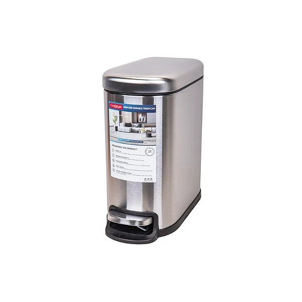 Lixeira de Aço Inox 5L