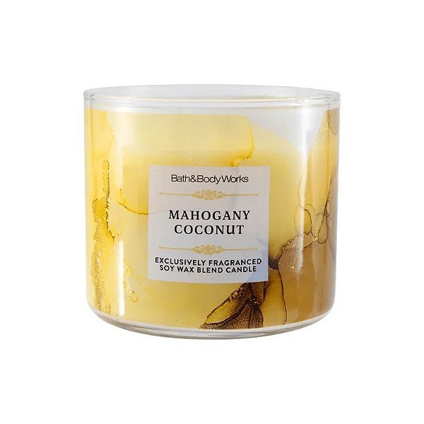 Vela Aromática Bath & Body Works Mogno Coco Pote 411G