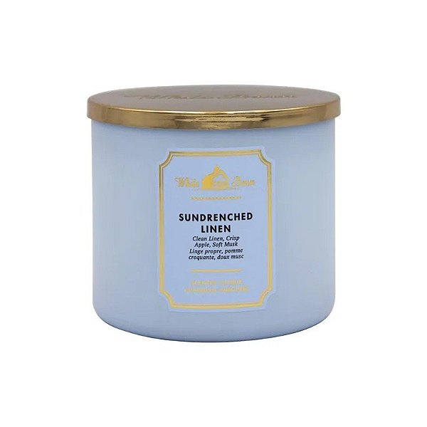 Vela Aromática Bath & Body Works Sundrenched Linen 411G