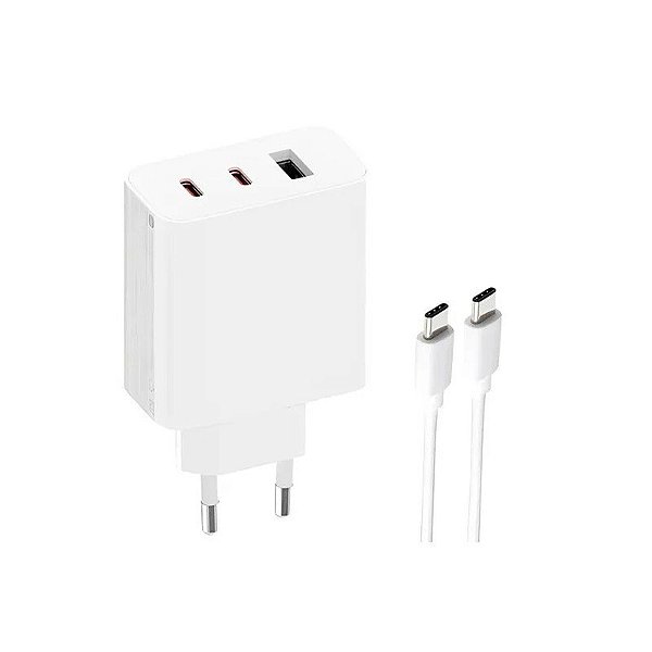 Carregador Xiaomi Fonte Gan 67W BHR7492US USB-C/USB com Cabo