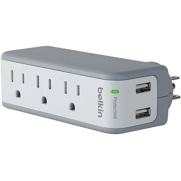 Carregador Belkin BST300BG com 2 saídas USB e 3 tomadas tipo B - 110V (sem caixa)
