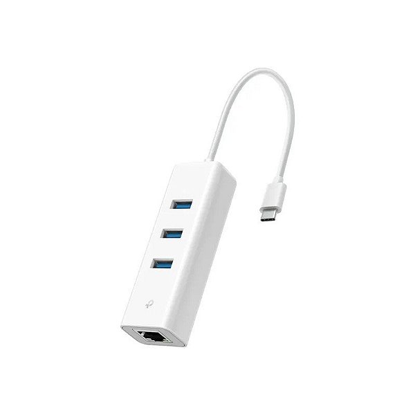 Adaptador TP-Link USB-C UE330C Ethernet Gigabit 3 Portas USB3.0