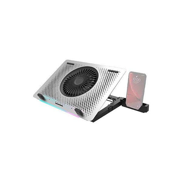 Cooler para Notebook Darkflash G200 Plus RGB Prata