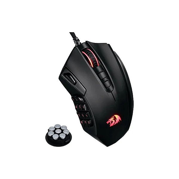 Mouse Gamer Redragon Azzinoth M921 RGB 12400 Dpi USB - Preto