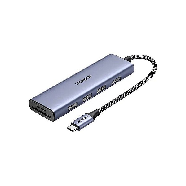 Hub Adaptador Ugreen CM511 6 Em 1 USB HDMI TF/SD