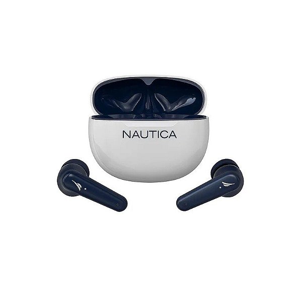 Fone de Ouvido Nautica T200+ TWS - Branco Azul Marinho