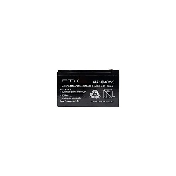 Kit de Bateria UPS FTX Recarregável 12V/9A SS9-12 Ácido Chumbo