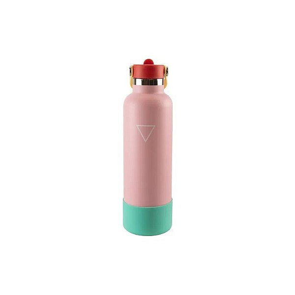Garrafa Térmica Hydrate - 710ML - Com Bico e Protetor de Silicone - Rosado Pastel