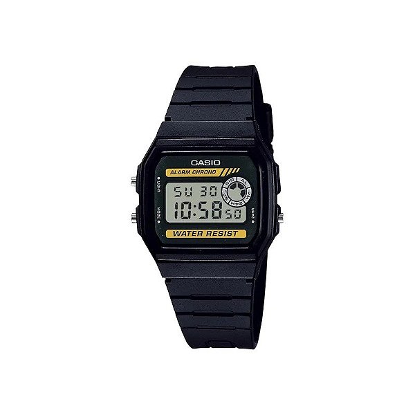 Relógio Casio Vintage F-94WA-9DG Digital Unissex - Preto