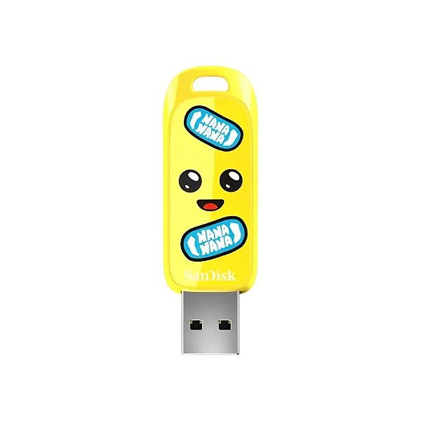 Pendrive Sandisk Fortnite Edição Peely USB 3.2 256 GB - Amarelo (SDCZIF-256G-G46)