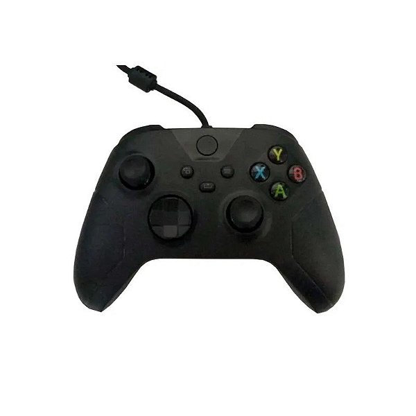 Controle Xbox One com Fio Preto Botões Extras