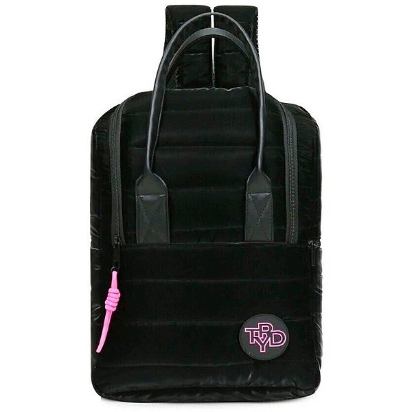 Mochila Mattera Trendy 17485 - Preto/Rosa