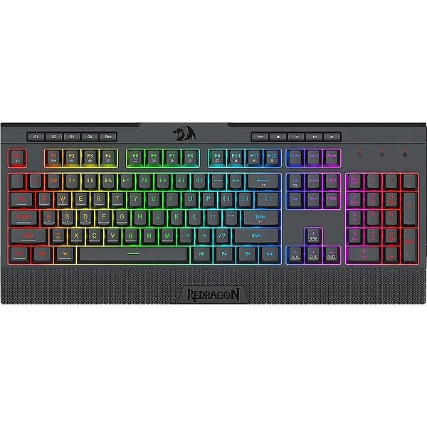 Teclado Alámbrico Gaming Redragon Shiva Lite K525-RGB Negro (Inglés)