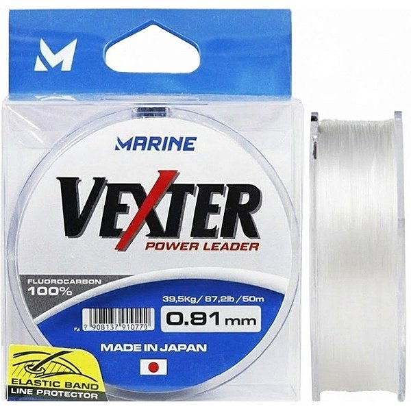 Linha Monofilamento Marine Sports Vexter Power Leader 0,81mm 39,6kg 50m