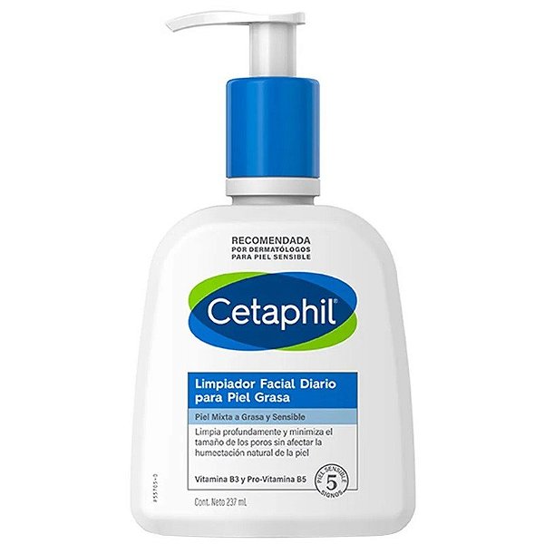 Limpa-pele Facial Cetaphil Pele Mista e Oleosa - 237mL