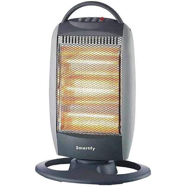 Estufa Elétrica Smartfy AE02B Quartzo Oscilante 1200W 220V/50-60Hz