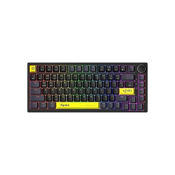 Teclado Mecânico Onikuma G52 RGB - Preto/Amarelo