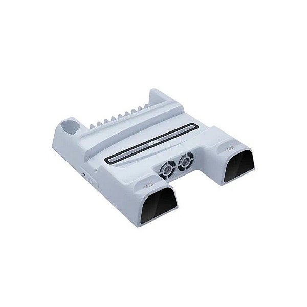 Suporte PS5 Slim com Cooler/Porta-CDs/Carregador para 2 Controles Dobe