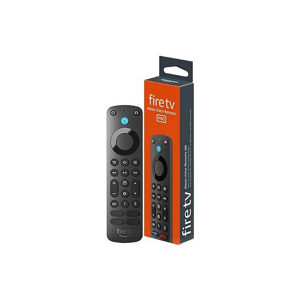 Controle Fire TV Alexa Voice Remote Pro - para Amazon Fire TV - Preto