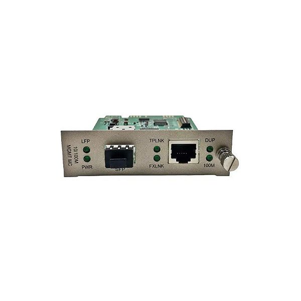Placa de Mídia Conversora Gerenciável AM-SFP24-TX 10/100Mbps