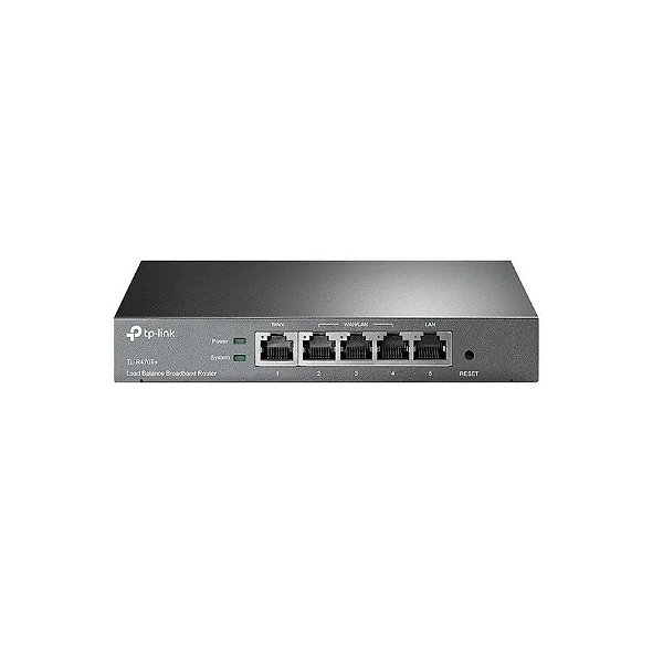 Roteador TP-Link TL-R470T+ 2 Portas Wan + 3 Lan 266MHz Intel