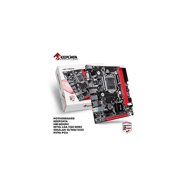 Placa Mãe 1150 Keepdata H81-KDGNV Giga/Nvme/DDR3/HDMI