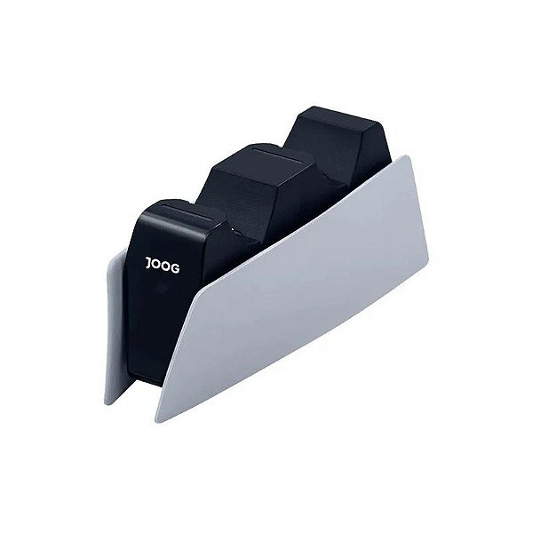 Estação de Carregamento Joog JGAM-ACS05 para Controle de PS5 - Branco/Preto