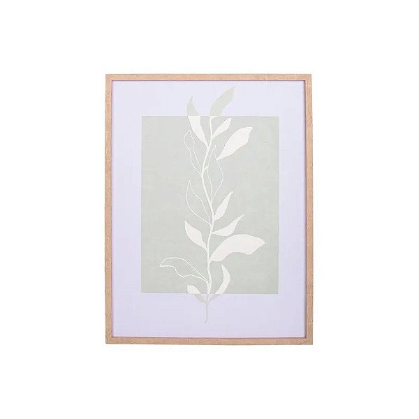 Quadro Decorativo Design de Planta Silvestre 45X60X2.5CM