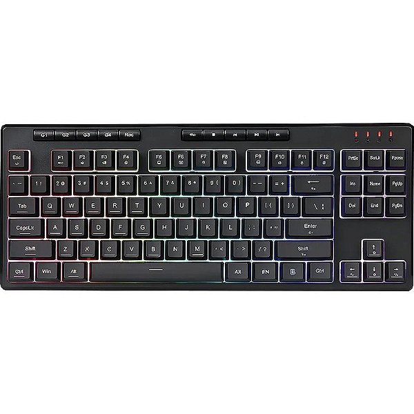 Teclado com Fio Gamer Redragon Shiva 87 K516-RGB Preto