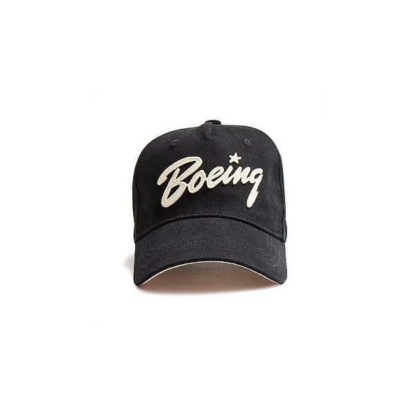 Boné Boeing com Logo Bordado Preto - Marca Red Canoe</s>