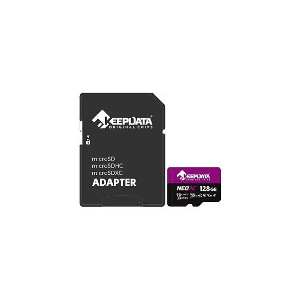 Cartão Micro SD 128GB Keepdata Neox 95-30MB/s-4K
