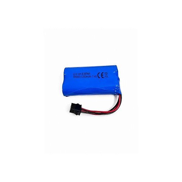 Bateria Wltoys 7.4V 1200MAH Lítio-Íon Para Scania 1501