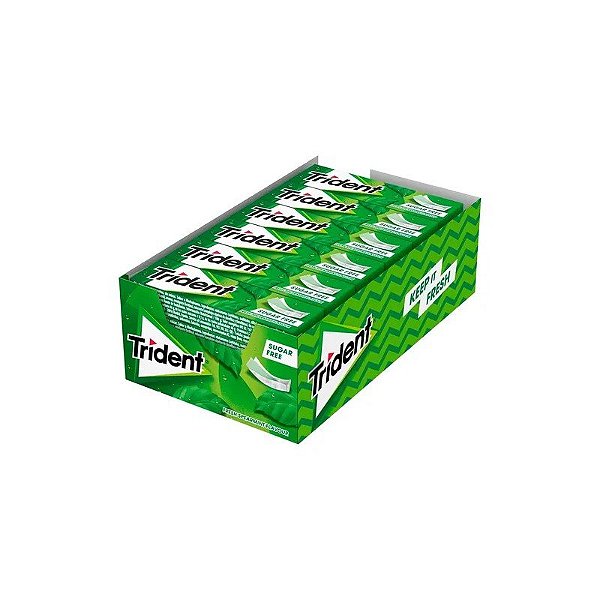 Chiclete Trident Americano Menta Sem Açúcar 24X13.5G